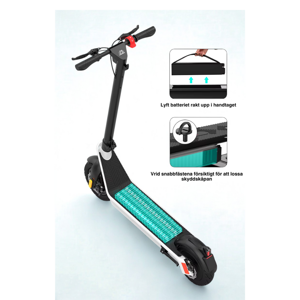 X9 pro max - Smart elspark med upp till 80km räckvidd optimerad för pendling, äventyr eller semester(inkl sits).